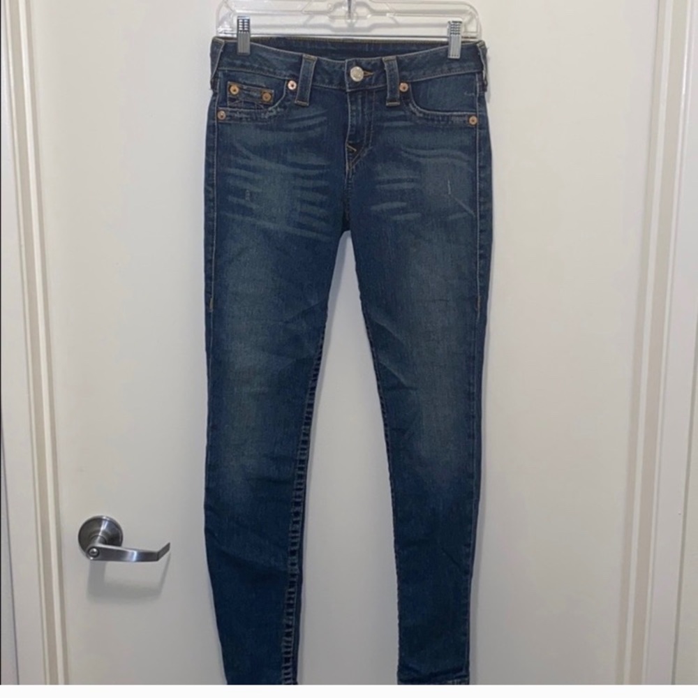 NEW TRUE RELIGION HIGH RISE SKINNY JEANS SIZE 28